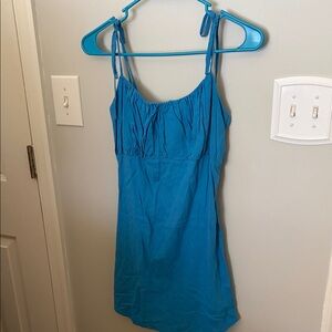 Urban Renewal Blue Linen Sun Dress